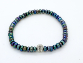 Sacred pearl bracelet blue  | Gipsy Ibiza Armband