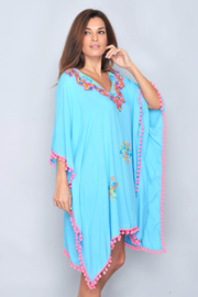 Santa Eulària  Ibiza  jurk  | Ibiza  kaftan turquoise