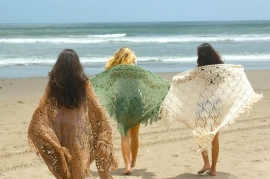 Indy Ibiza Poncho Ocean Brown