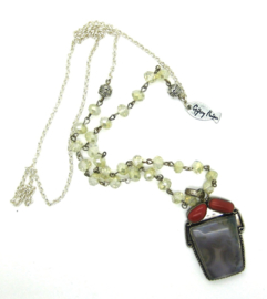 Bohemian Angel stone Necklace  | Ibiza ketting