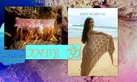 Indy Ibiza Poncho Ocean Brown