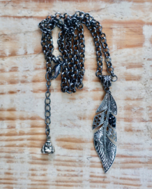 Black metal ketting Veer | Ibiza ketting