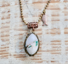 WhiteTurquoise | Gipsy  Ibiza ketting