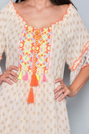 Playa d'en Bossa  Ibiza  jurk  | Ibiza tuniek jurk creme