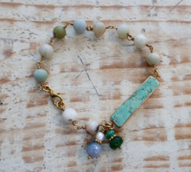 Gemstone bracelet |Amazonite  Gipsy Ibiza Armband