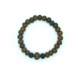 Tibet wood Melvin |  Ibiza Armband man