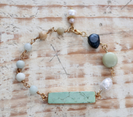 Gemstone bracelet Amazonite  | Gipsy Ibiza Armband