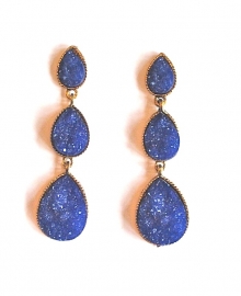 Emerald blue | Ibiza oorbellen