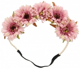 Flower headband champagne  | Ibiza Haarband