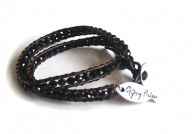 wrap bracelet black | Ibiza armband
