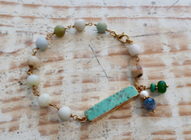 Gemstone bracelet |Amazonite  Gipsy Ibiza Armband