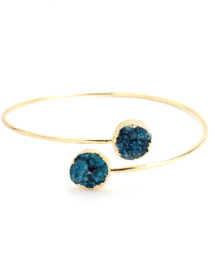 Druzy Agaat blue | Gipsy Ibiza armband