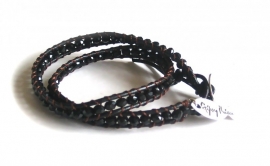 wrap bracelet black | Ibiza armband