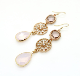 Cleo  Pink |  Ibiza Oorbellen