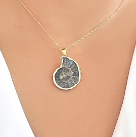 Ammoniet gelukshanger  | geluks ketting