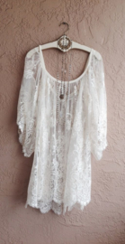 White beach lace dress | Ibiza strand jurk