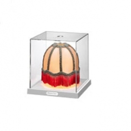 Tafellamp in glazen kistje, TRC