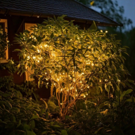 Solar lichtsnoer met 60 warmwitte LED-lampjes