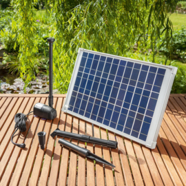 Vijverpomp zonne-energie Solar-Aqua Splash 1350