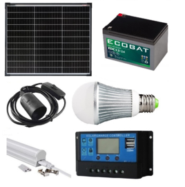 Solar verlichtingsysteem 50Wp profi