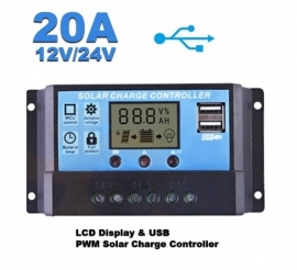 Solar-Aqua laadregelaar 20A USB