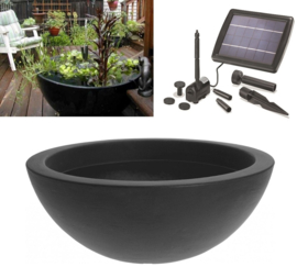 Minivijver zonne-energie waterschaal Antra Black
