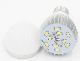 LED 12V kogellampje 3W of 6W E27 fitting 2 stuks