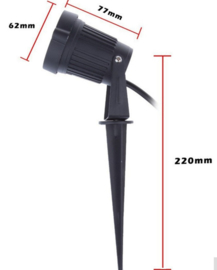 LED tuinspot 12V 3W.