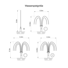 Vijverpomp zonne-energie Water Splash 150
