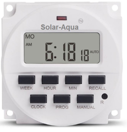 Tijdschakelaar  12v zonne-energie