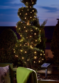 Solar lichtsnoer met 60 warmwitte LED-lampjes