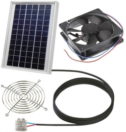 Blessny Dubbele Zonne-energie Ventilator Met 66,6 Wh Accu - 50W Panelen, IP67 Waterdicht, 3000 RPM