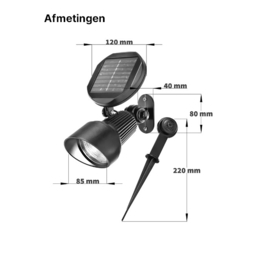 Solar tuinspot warmwit