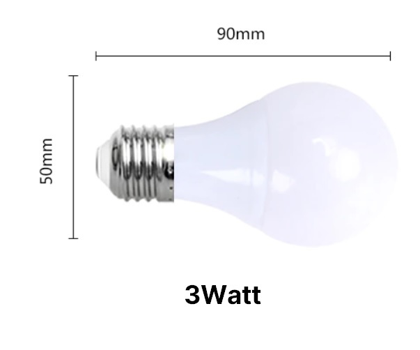 Minder dan zwanger plotseling LED 12V kogellampje 3W of 5W E27 fitting 2 stuks | LED lampen 12V. |  Solar-Aqua
