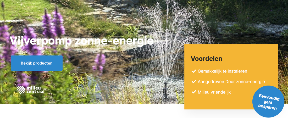 Solar-Aqua vijverpomp zonne-energie