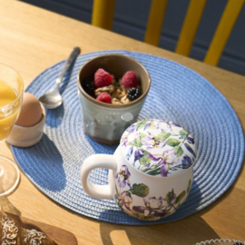 Theemok met filter en deksel Bouquet Iris