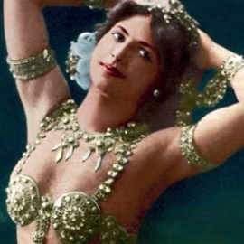 Oorbellen Mata Hari groen