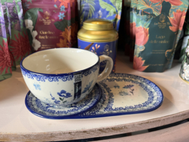 Grote kop & schotel set Meadow