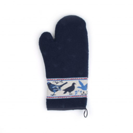 Ovenwanten Birds dark blue