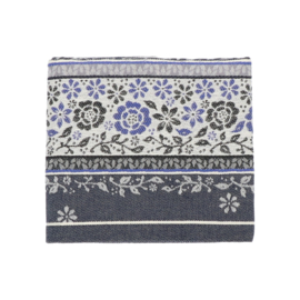 Theedoek & Handdoek set Belle Fleur Donkerblauw