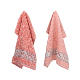 Theedoek & Handdoek Daydream Pink