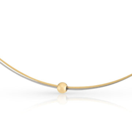 Collier Thinking Of You goud/zilver goud bolletje