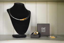 Collier staafjes goud