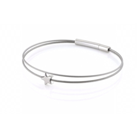 Thinking of You armband zilver, zilver sterretje