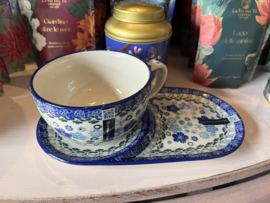 Grote kop & schotel set Blossom Breeze