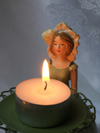 Kerstroosmeisje kaarsenhouder