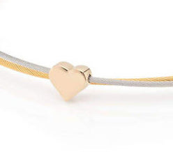 Collier Thinking Of You goud/zilver goud hartje