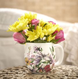 Theemok met filter en deksel Bouquet Magnolia