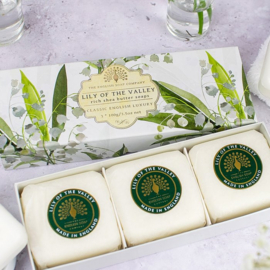 Cadeaudoos (3x100g zeep) Lily of the Valley
