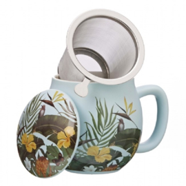Theemok met filter en deksel Dream- Celeste pastel